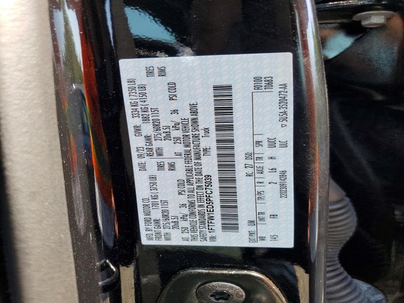 2023 FORD F150 SUPERCREW 12