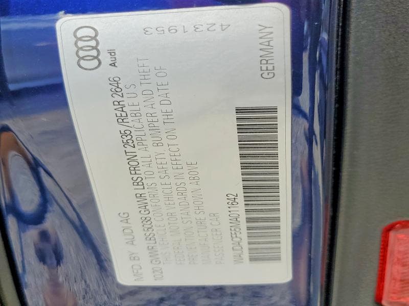 2021 AUDI A5 PREMIUM 45 12