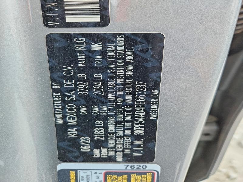 2023 KIA FORTE GT LINE 12
