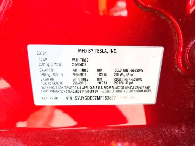 2021 TESLA MODEL Y 12