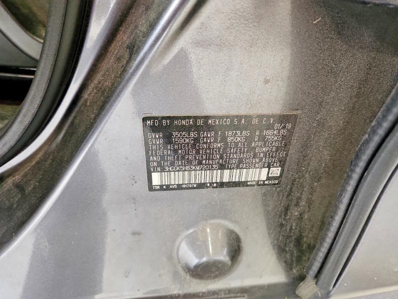 2019 HONDA FIT EX 12