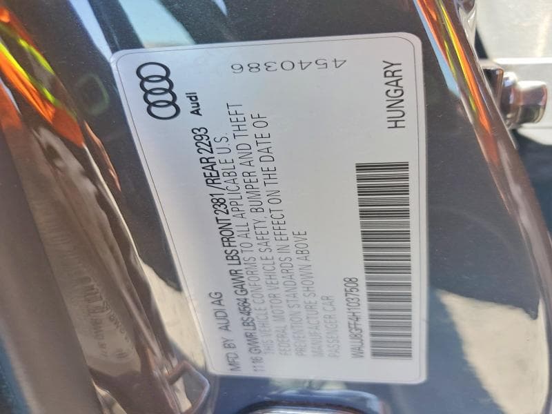 2017 AUDI A3 PREMIUM PLUS 12