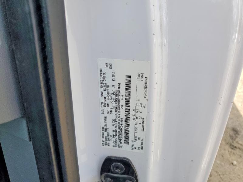 2021 FORD F150 SUPER CAB 12