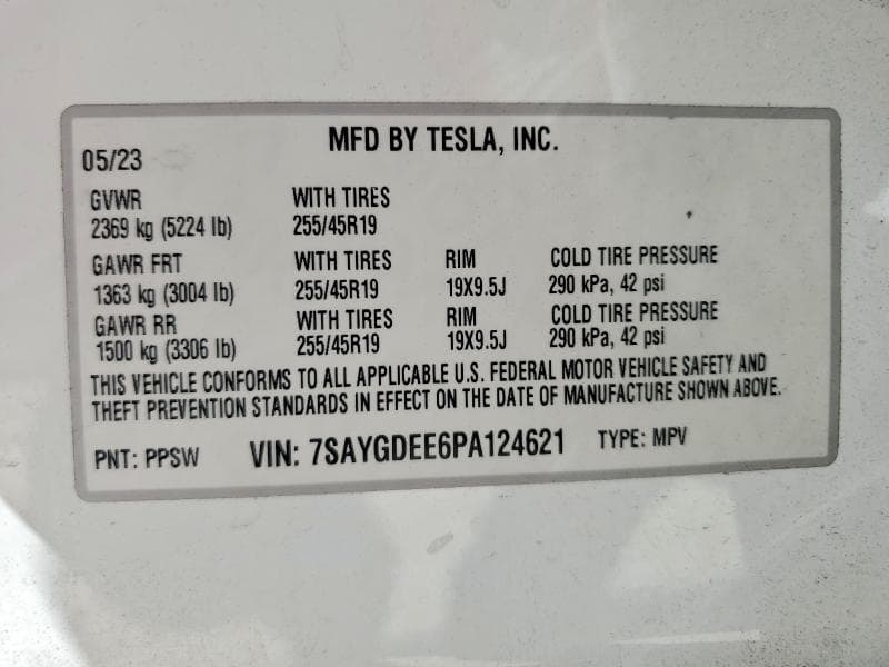 2023 TESLA MODEL Y 14