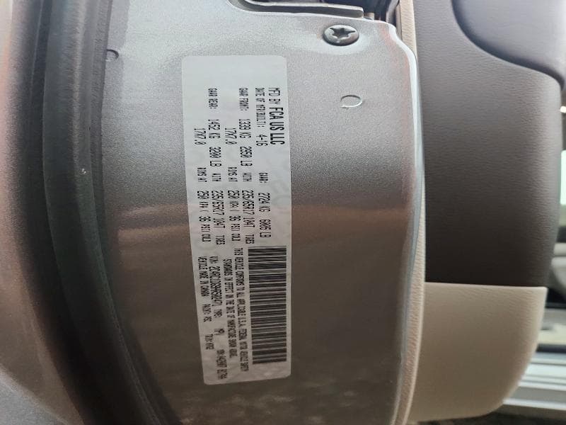 2017 CHRYSLER PACIFICA TOURING 12