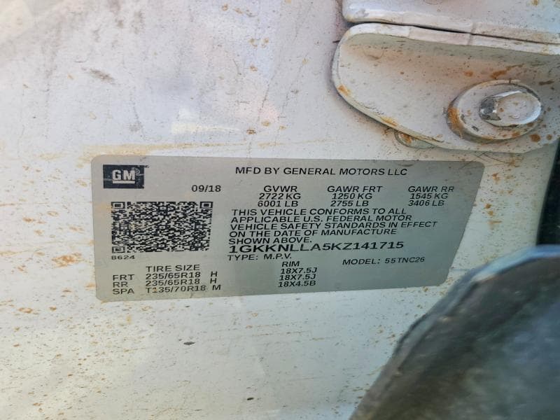 2019 GMC ACADIA SLE 13