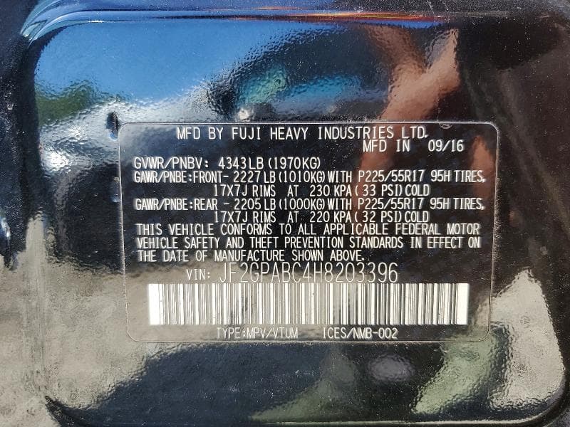 2017 SUBARU CROSSTREK PREMIUM 13
