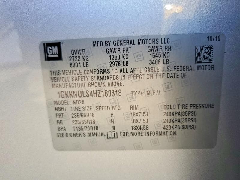 2017 GMC ACADIA SLT-1 13