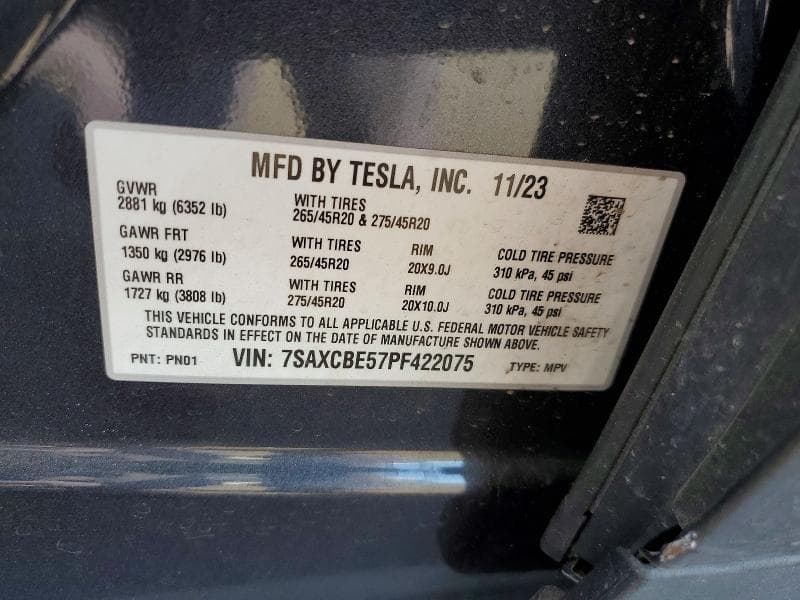 2023 TESLA MODEL X 14