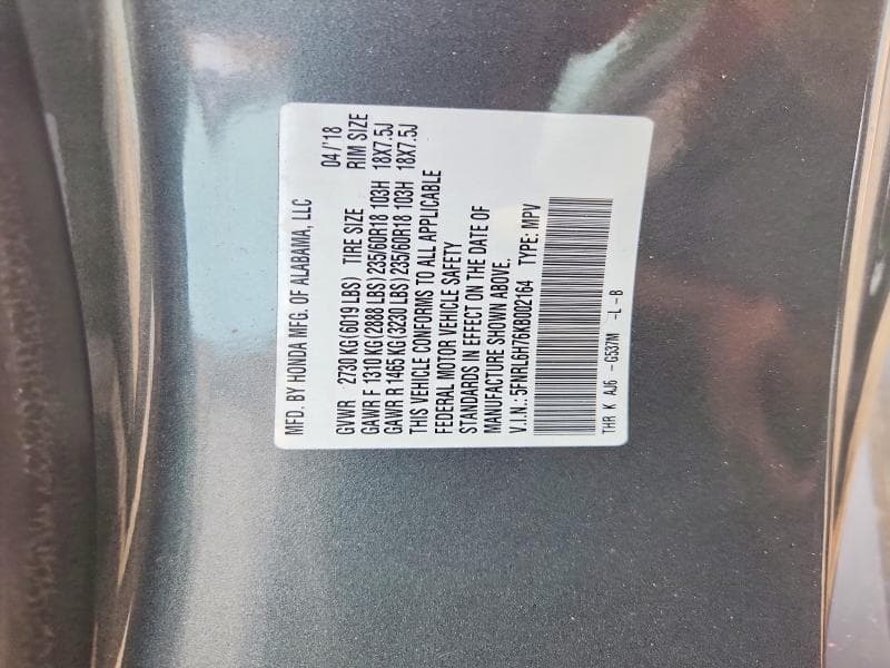 2019 HONDA ODYSSEY EXL 13