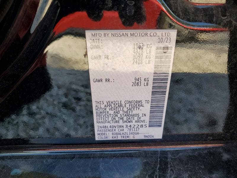 2024 NISSAN ALTIMA SV 12