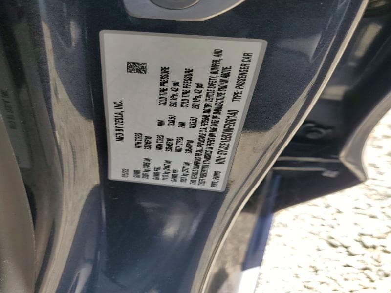 2022 TESLA MODEL 3 12