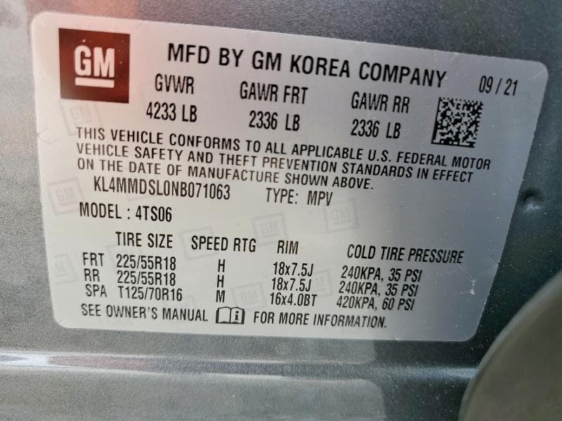 2022 BUICK ENCORE GX SELECT 12