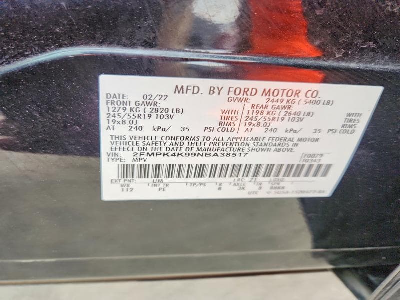 2022 FORD EDGE TITANIUM 13