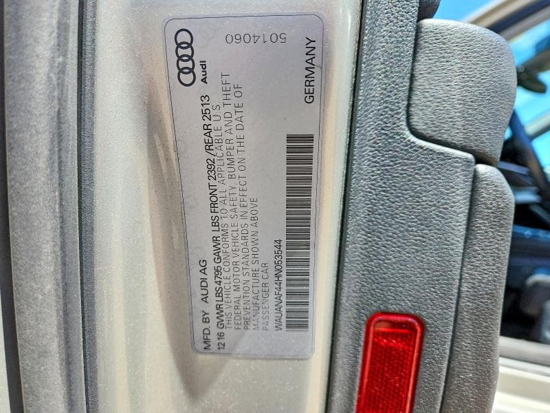 2017 AUDI A4 PREMIUM 12