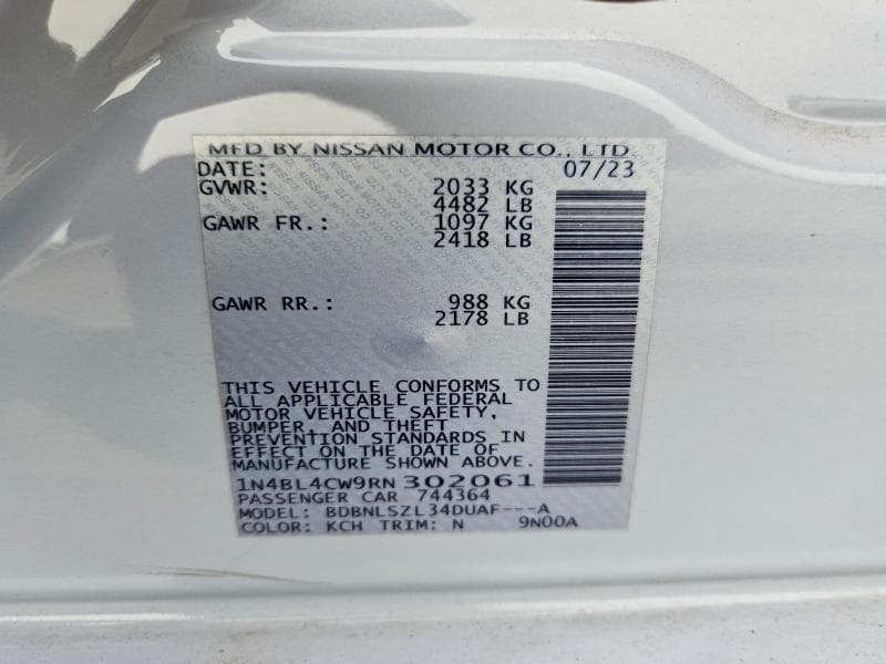 2024 NISSAN ALTIMA SR 13