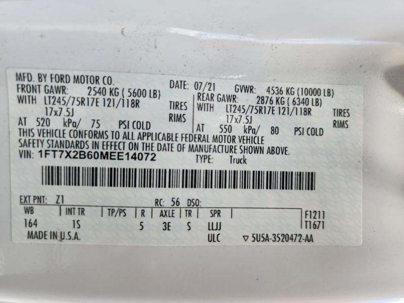 2021 FORD F250 SUPER DUTY 13