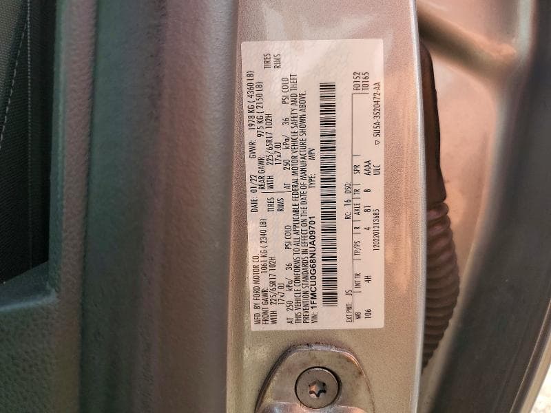 2022 FORD ESCAPE SE 14