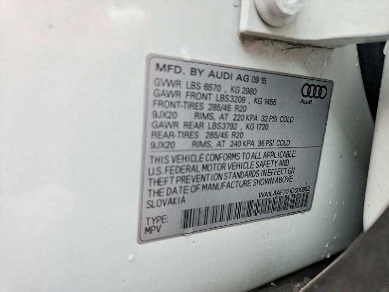 2017 AUDI Q7 PREMIUM PLUS 13
