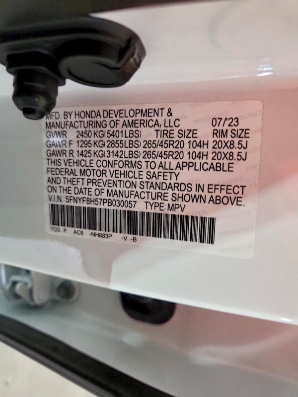 2023 HONDA PASSPORT EXL 12