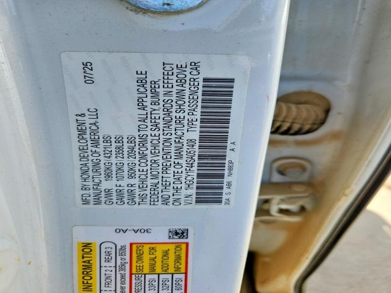 2025 HONDA ACCORD SE 12