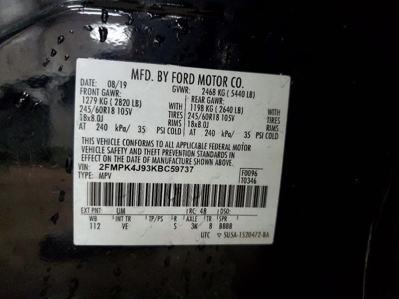 2019 FORD EDGE SEL 13