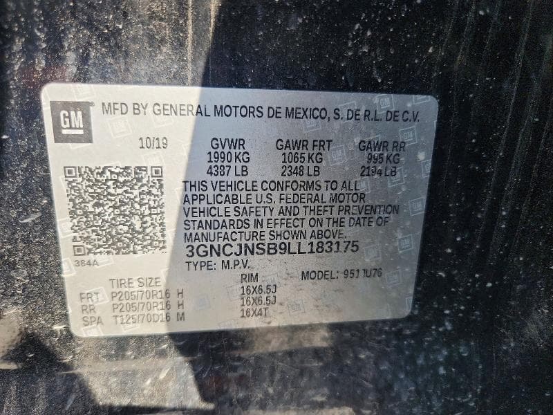 2020 CHEVROLET TRAX LS 14