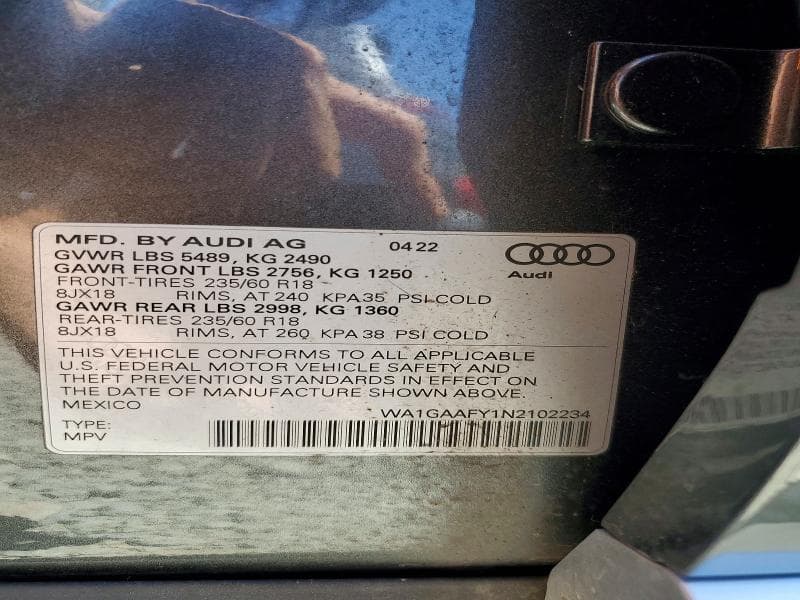 2022 AUDI Q5 PREMIUM 45 13