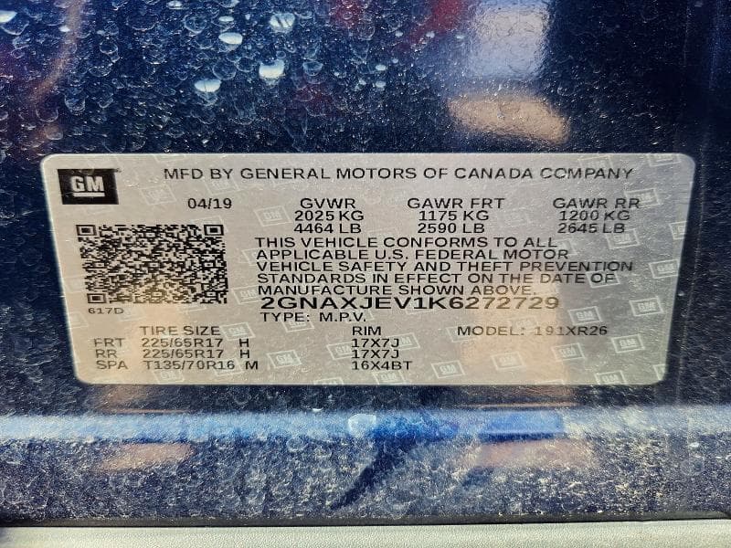 2019 CHEVROLET EQUINOX LT 13