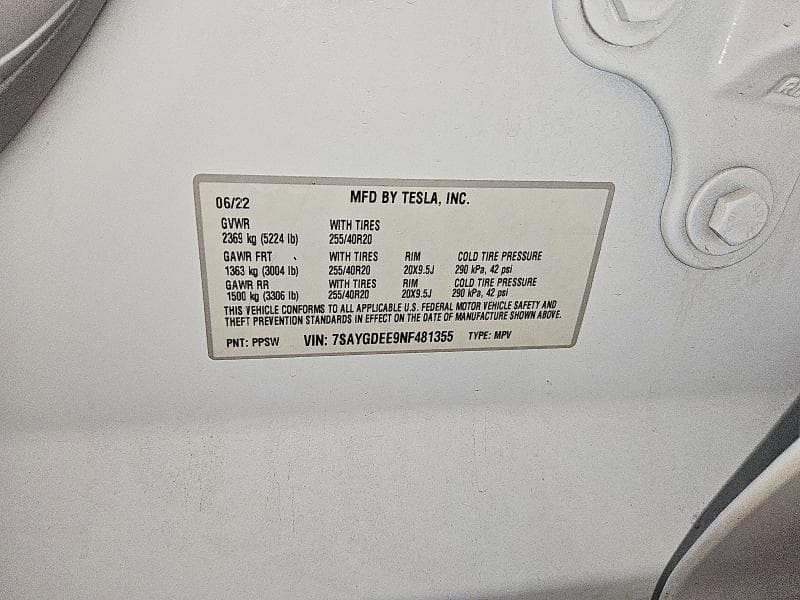 2022 TESLA MODEL Y 13