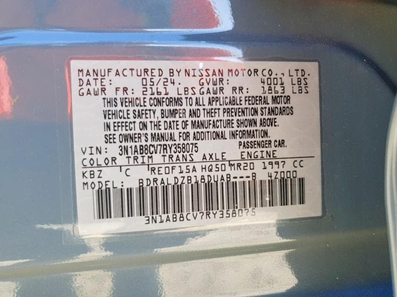 2024 NISSAN SENTRA SV 12