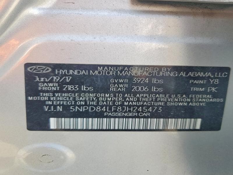 2018 HYUNDAI ELANTRA SEL 12