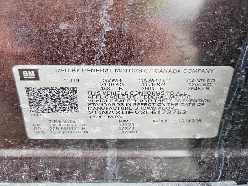 2020 CHEVROLET EQUINOX LT 13