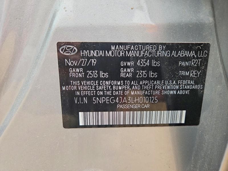 2020 HYUNDAI SONATA SE 12