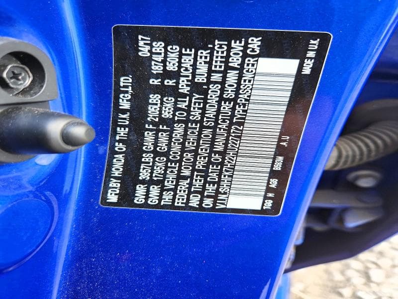 2017 HONDA CIVIC LX 12