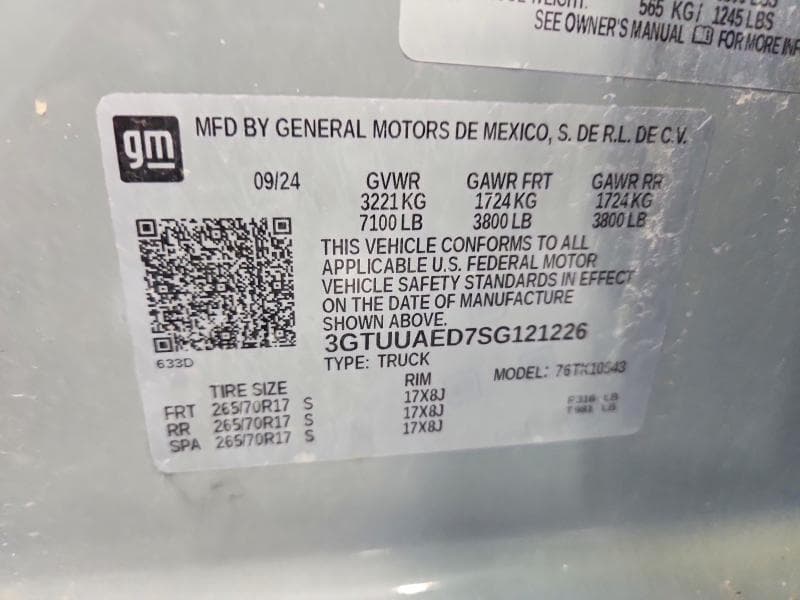 2025 GMC SIERRA K1500 12