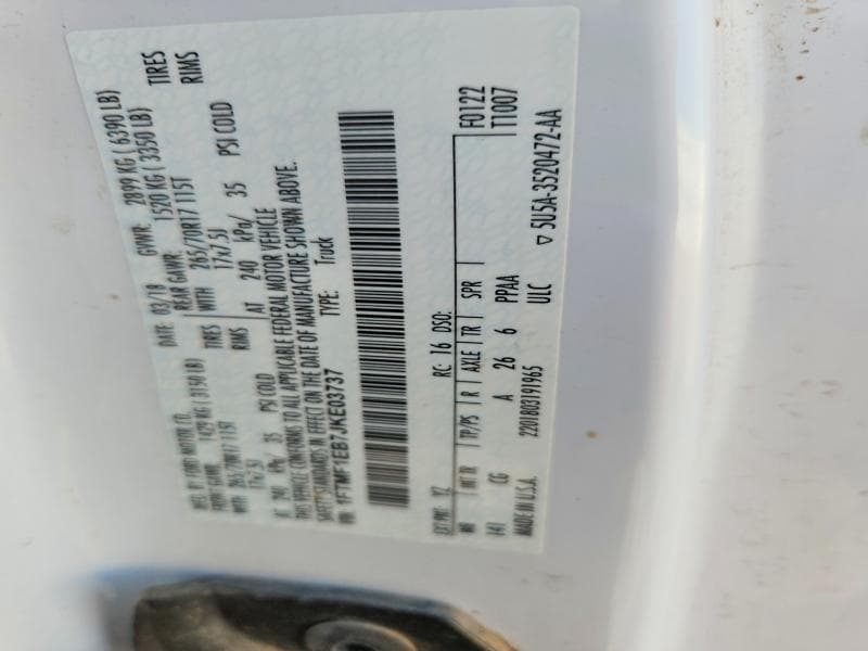 2018 FORD F150 12