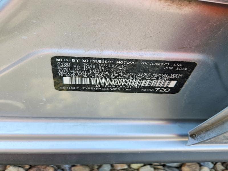 2024 MITSUBISHI MIRAGE ES 12
