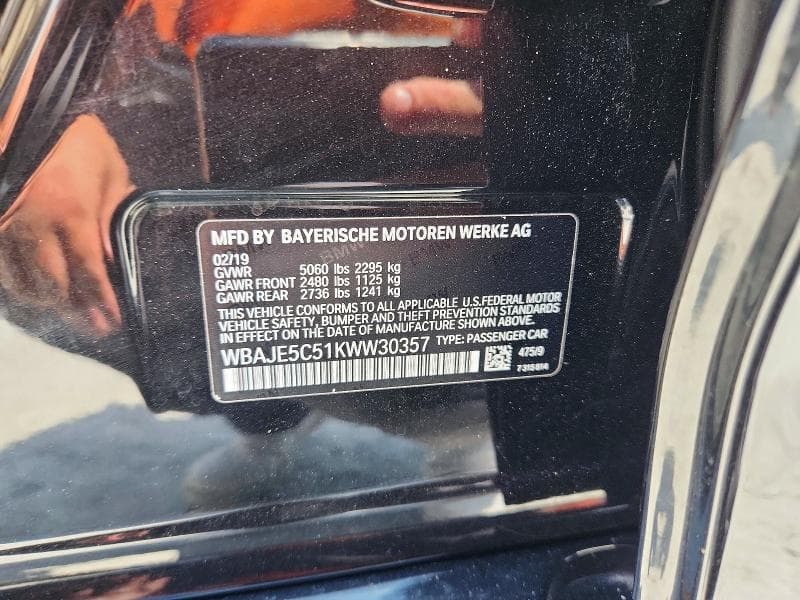 2019 BMW 540 I 12