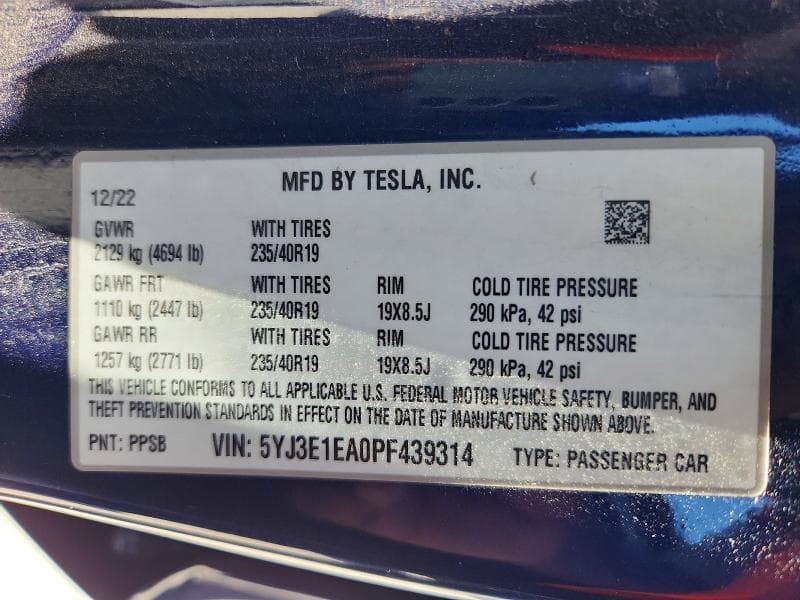 2023 TESLA MODEL 3 13