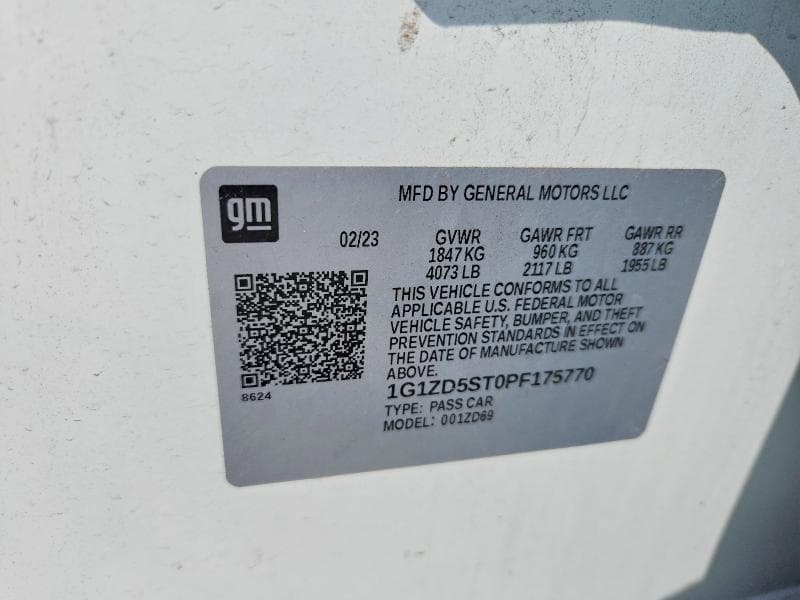 2023 CHEVROLET MALIBU LT 12