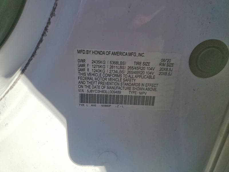 2020 ACURA MDX ADVANCE 14