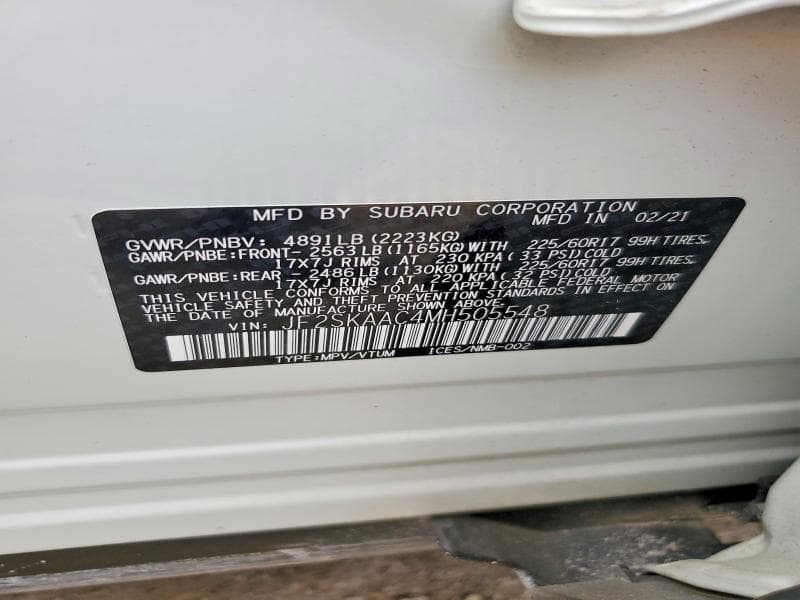 2021 SUBARU FORESTER 12