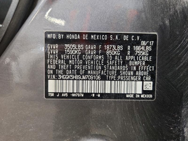 2018 HONDA FIT EX 13