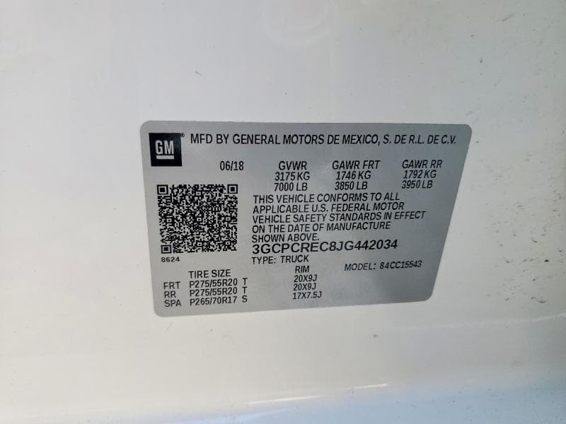 2018 CHEVROLET SILVERADO C1500 LT 12