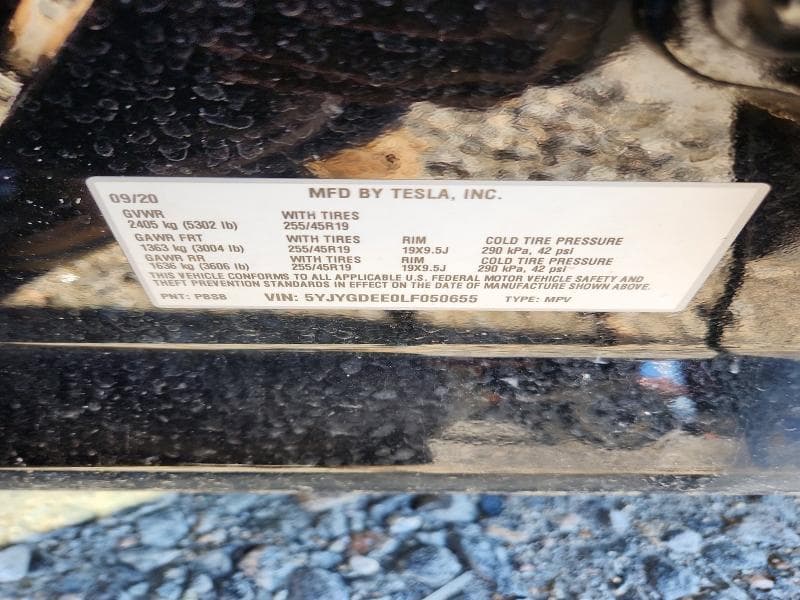 2020 TESLA MODEL Y 14