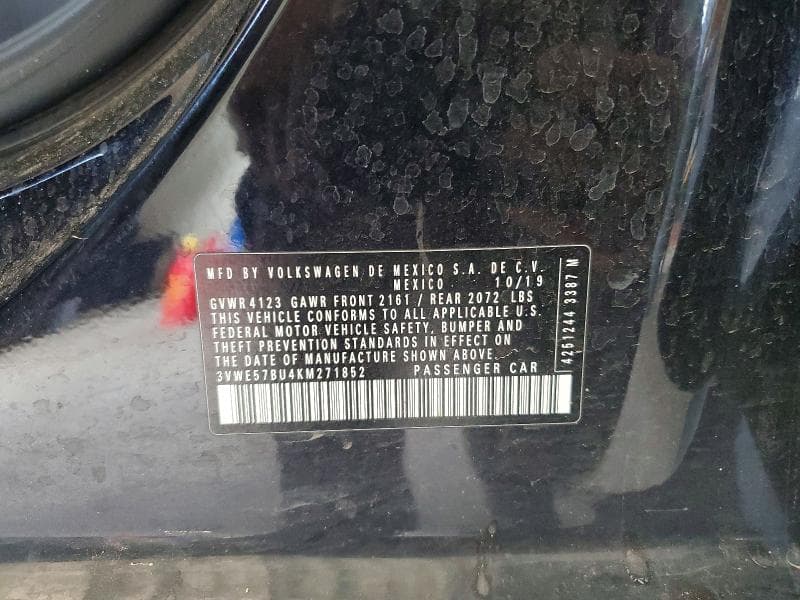 2019 VOLKSWAGEN JETTA SEL 12