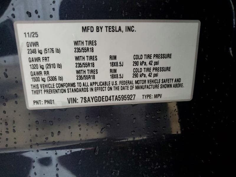 2026 TESLA MODEL Y 12