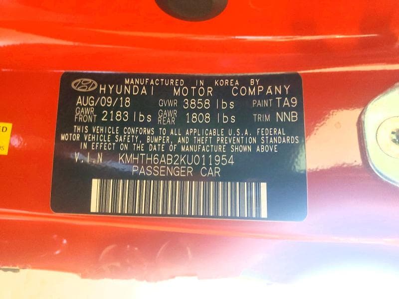 2019 HYUNDAI VELOSTER TURBO 1.6T 13