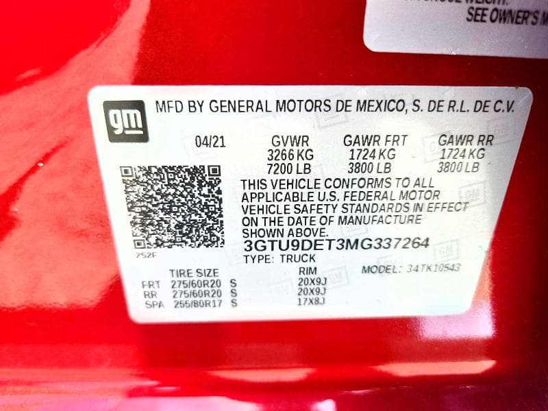2021 GMC SIERRA K1500 SLT 13